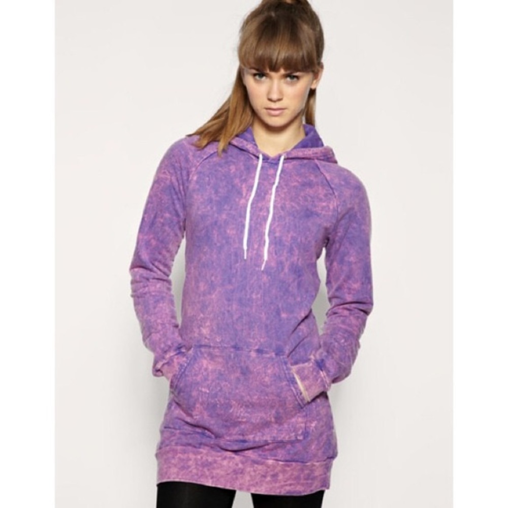 American Apparel Tie-Dye Acid Wash Hoodie Sweatshirt
